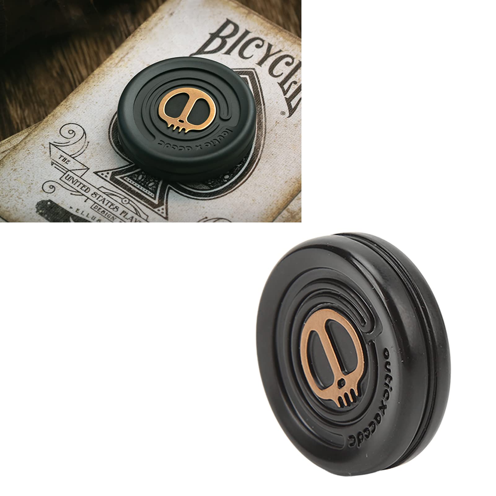 Pocket Aces Haptic Coin Fidget Slider EDC Fidget Clicker Metal Fidget Toy  For Adults -Silver - Anxiety Fidget Clicker For Adults