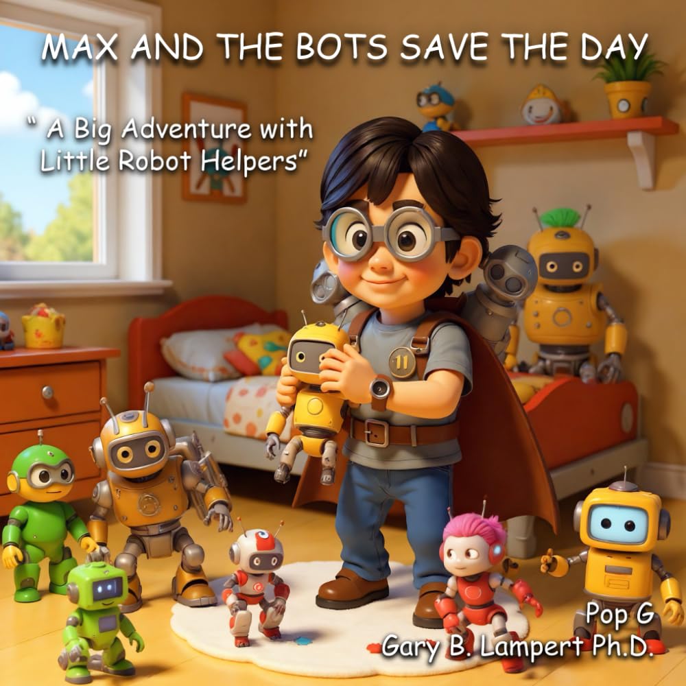 Max and The Bots Save The Day: A Big Adventure with Little Robot Helpers (Pop G's Wonderworld Children's Books)