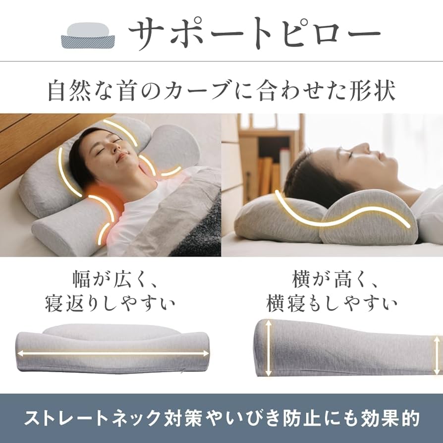 Amazon｜[CALQS ダブル枕PLUS クールブルー(冷感素材)] 枕