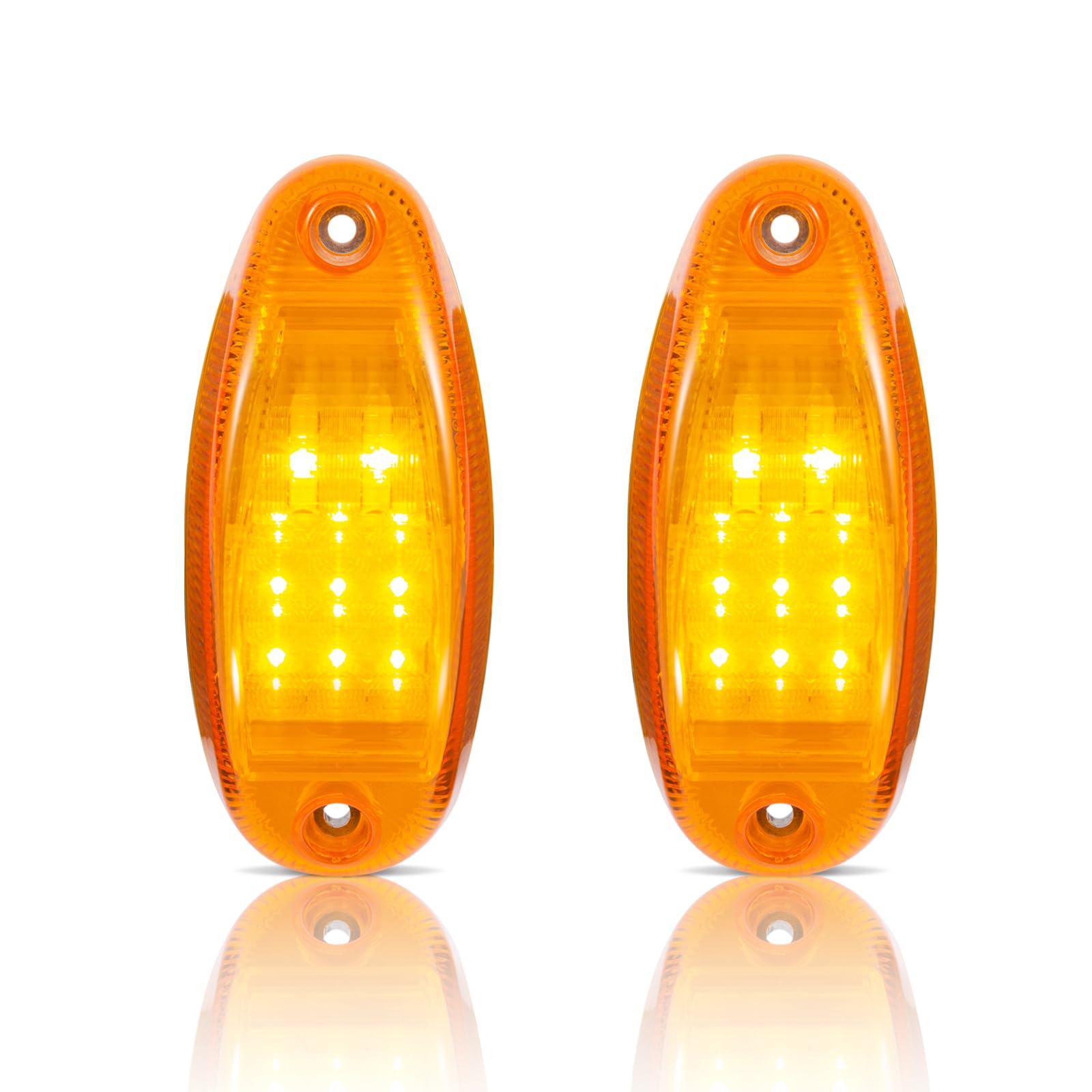 EVERESTHD 2 PCS LED Side Marker Light Turn Signal Light Truck