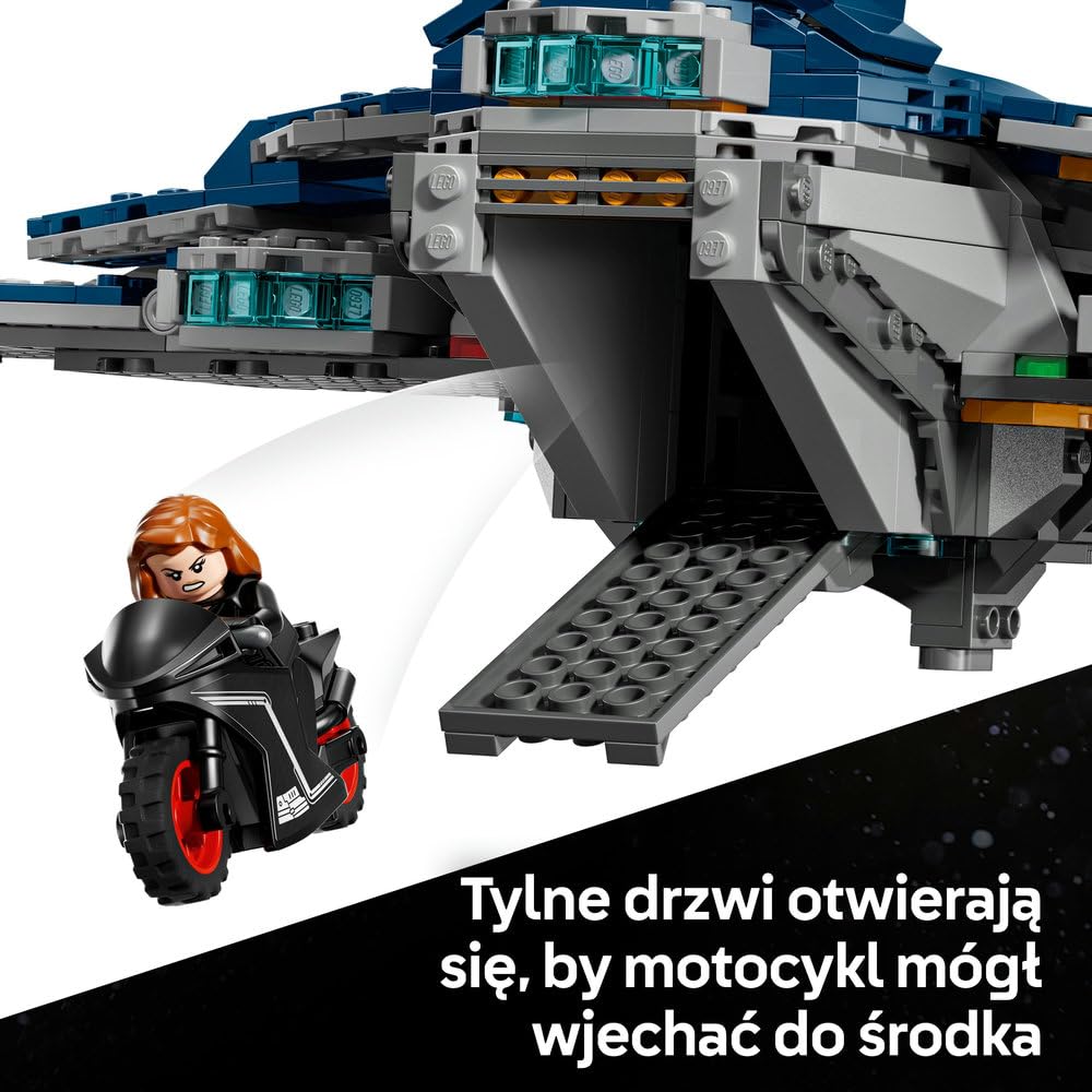 LEGO | Marvel Avengers: Czas Ultrona — Quinjet 76325 | Model samolotu, zabawka kolekcjonerska, prezent dla fana Marvela 12+, zestaw klocków dla nastolatków, 1131 elementów