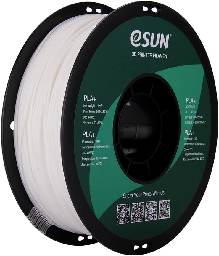 PLA PRO (PLA+) 3D Printer Filament, Dimensional Accuracy +/- 0.03mm, 1kg Spool, 1.75mm, Warm White