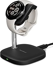 Soporte cargador para Google Pixel Watch 3/2 (no para Pixel Watch 1), SwanScout 505G2, carga rápida para Google Pixel W atch 3/2 (negro)