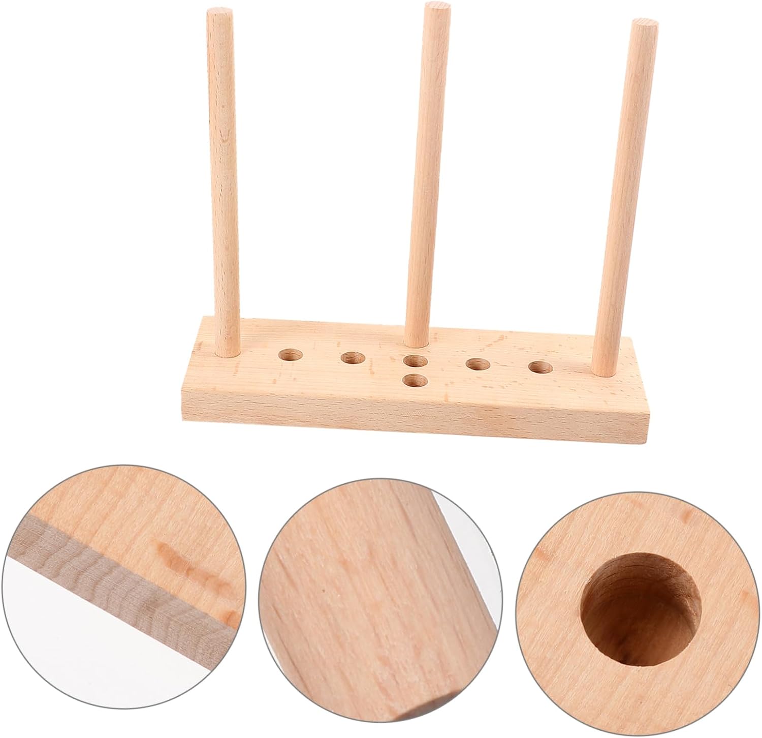 HOODANCOS 1piece Practical Bowknot Making Tool for Holiday Wreaths Hardwood Base for Creative Decorations and Party Weaving Projects