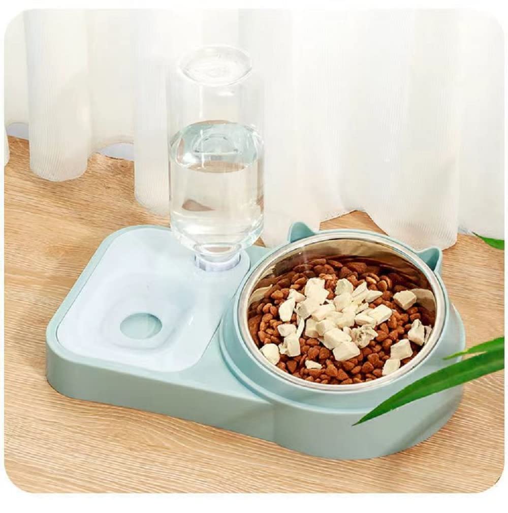 AMDROZ Dog Bowls Set Pet Bowl with Stainless Steel Tilted Cat Bowls with No Spill Raised Pet Bowls for Food Gravity Water Bowls Healthy Design Bowl for Pets Feeding and Watering Supplies (B0BJ8RJPMB) Amazon Price History, Amazon Price Tracker