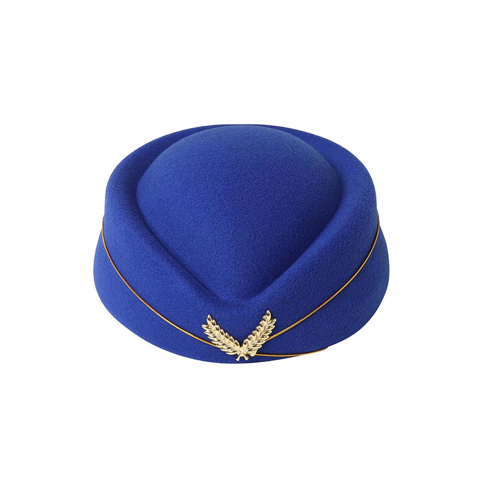 ASTRQLE Womens Stewardess Cap Flight Attendant Hat Air Hostess Uniform Cabin Crew Accessory Cosplay Costume Halloween Party Fancy Dress Blue