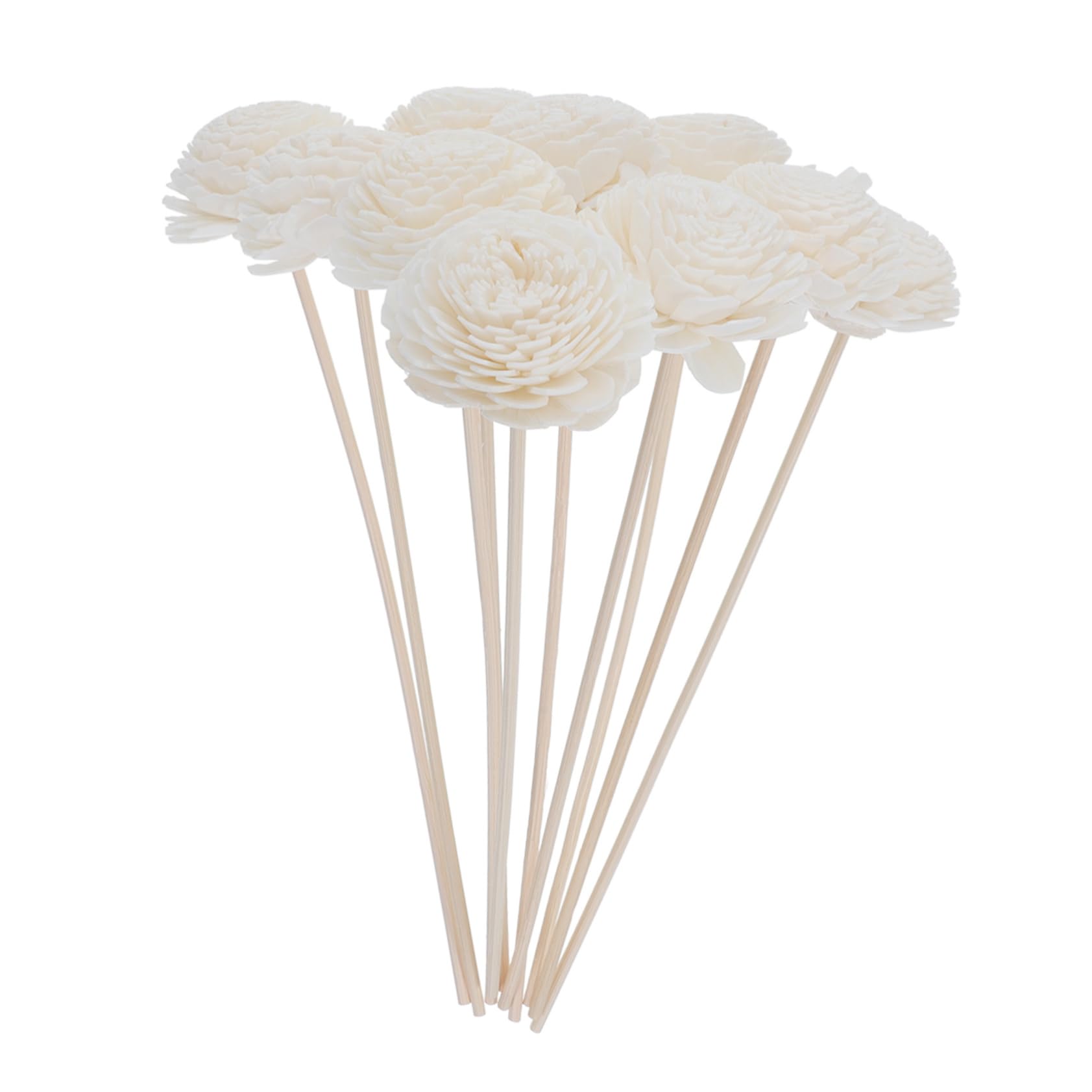 4 Sets künstliche Duftstäbchen, Aroma-Diffusorstäbchen, Ersatzdiffusorstäbchen, Aroma-Stäbchen, ätherisches Öl, Diffusor, Aromadiffus-Stäbchen, Beige, Holz, 10 Stück x 4/1820 (5)