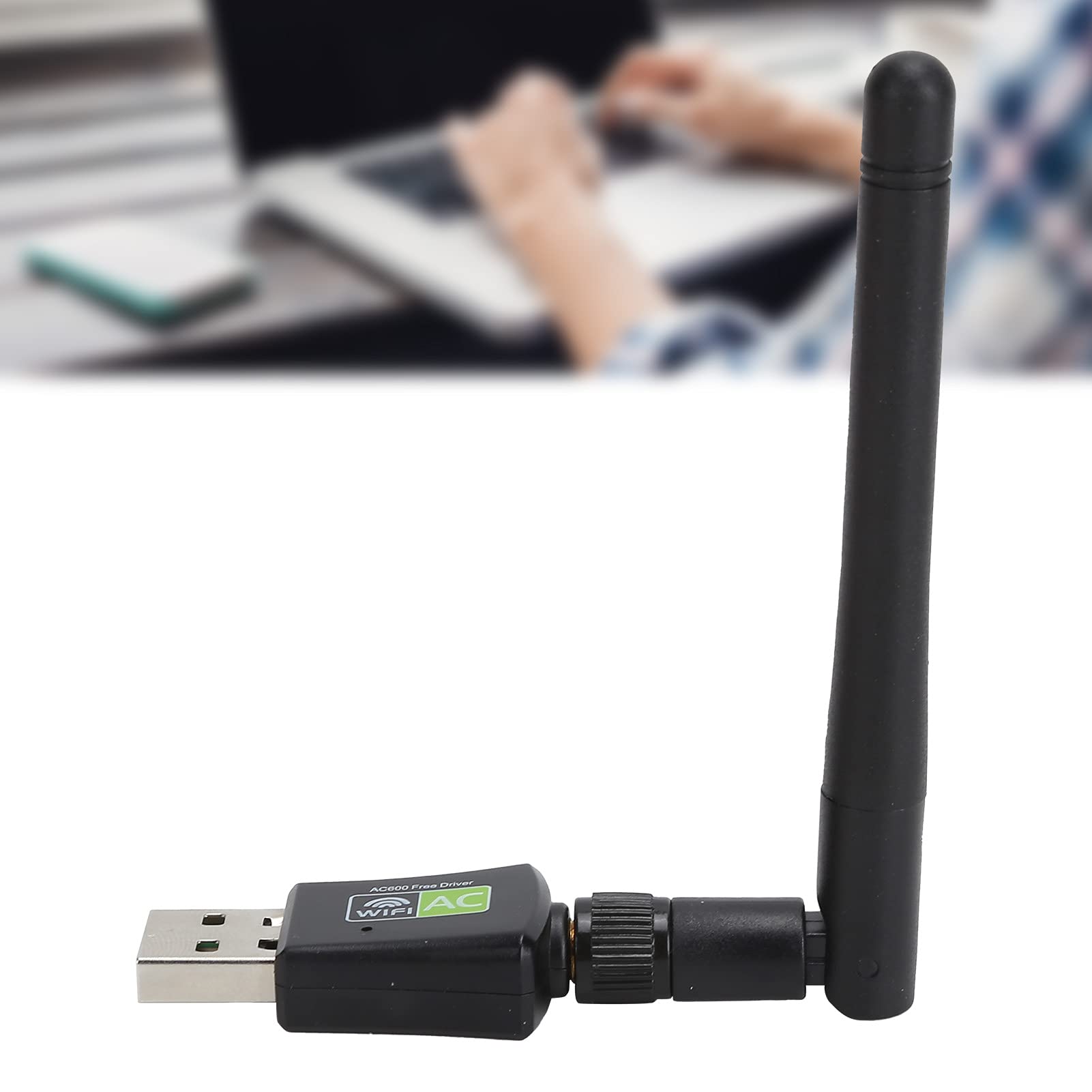 Dual Band USB Adapter, 2.4Ghz/5Ghz Portable Receiver USB Dongle, 11ab/gn/ac 600Mbps Ethernet USB2.0 Mini Network Card for Chip for RTL8811CU