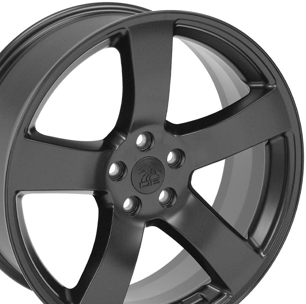 OE Wheels DG12 20 Inch Rim Fits Charger Style 5x115 20x8 Satin Black - Hollander 2296 (1)