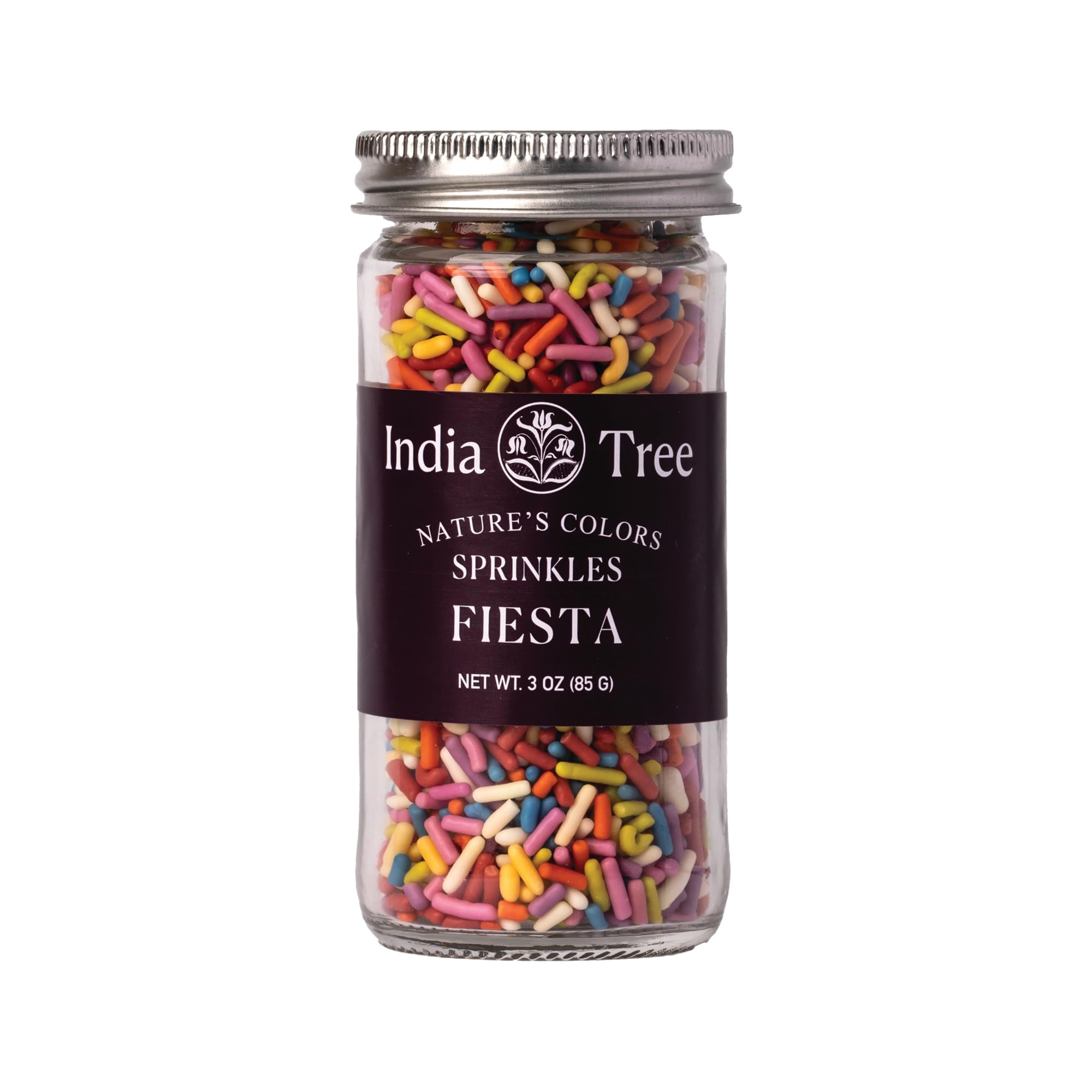 Nature’s Colors Fiesta Sprinkles by India Tree – 3 Ounce (Pack of 1), Natural Rainbow
