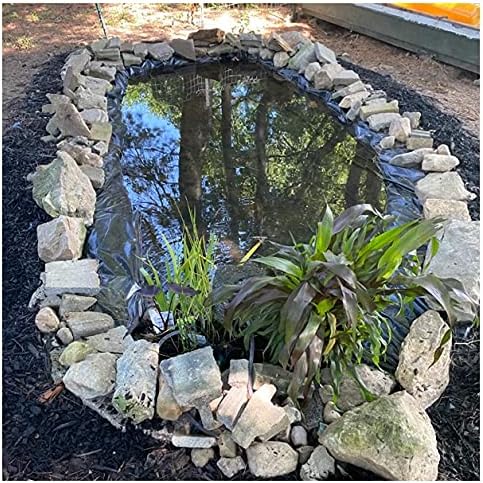 Heavy Duty 16x30ft Flexible Pond Liner - Waterproof Foldable Bed for Garden Pools, Waterfalls & Outdoor Ponds - Durable Fish Habitat & Reservoir Solution