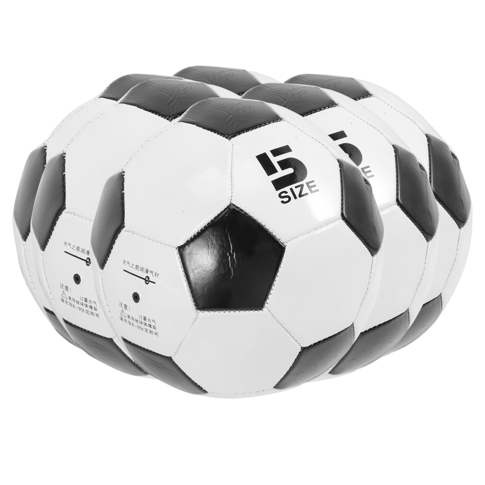 TOYANDONA 6 Piezas Balón De Fútbol De PVC Balón De Fútbol Resistente Al Desgaste para Entrenamiento Infantil Aire