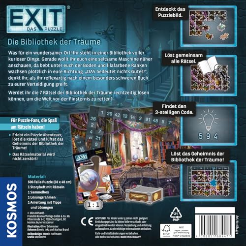 Kosmos EXIT: Die Bibliothek der Träume Deutsch 500 pièces - vue 3