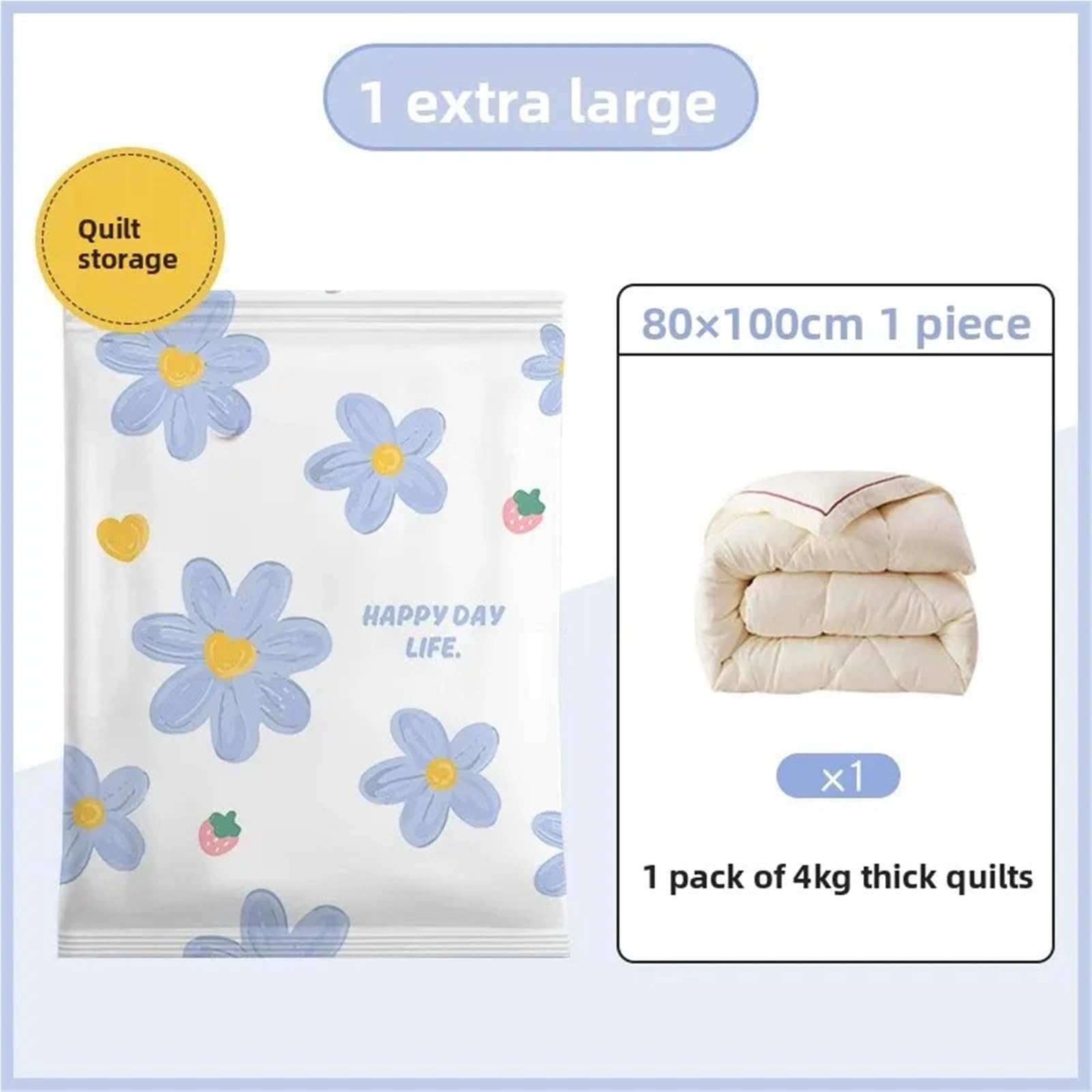 Bolsas Vacio Ropa 10 bolsas de almacenamiento al vacío for ahorrar espacio | Con bomba manual for ropa, ropa de cama, armario y viajes.(Size 3)