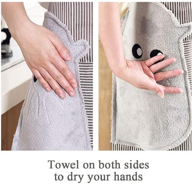Image of Windkart Waterproof Kitchen Apron 40 Inch - Light Duty Extra Long Cooking and Dishwashing Apron | Durable Chemical Resistant Work Clothes for Cleaning Gardening Food Prep