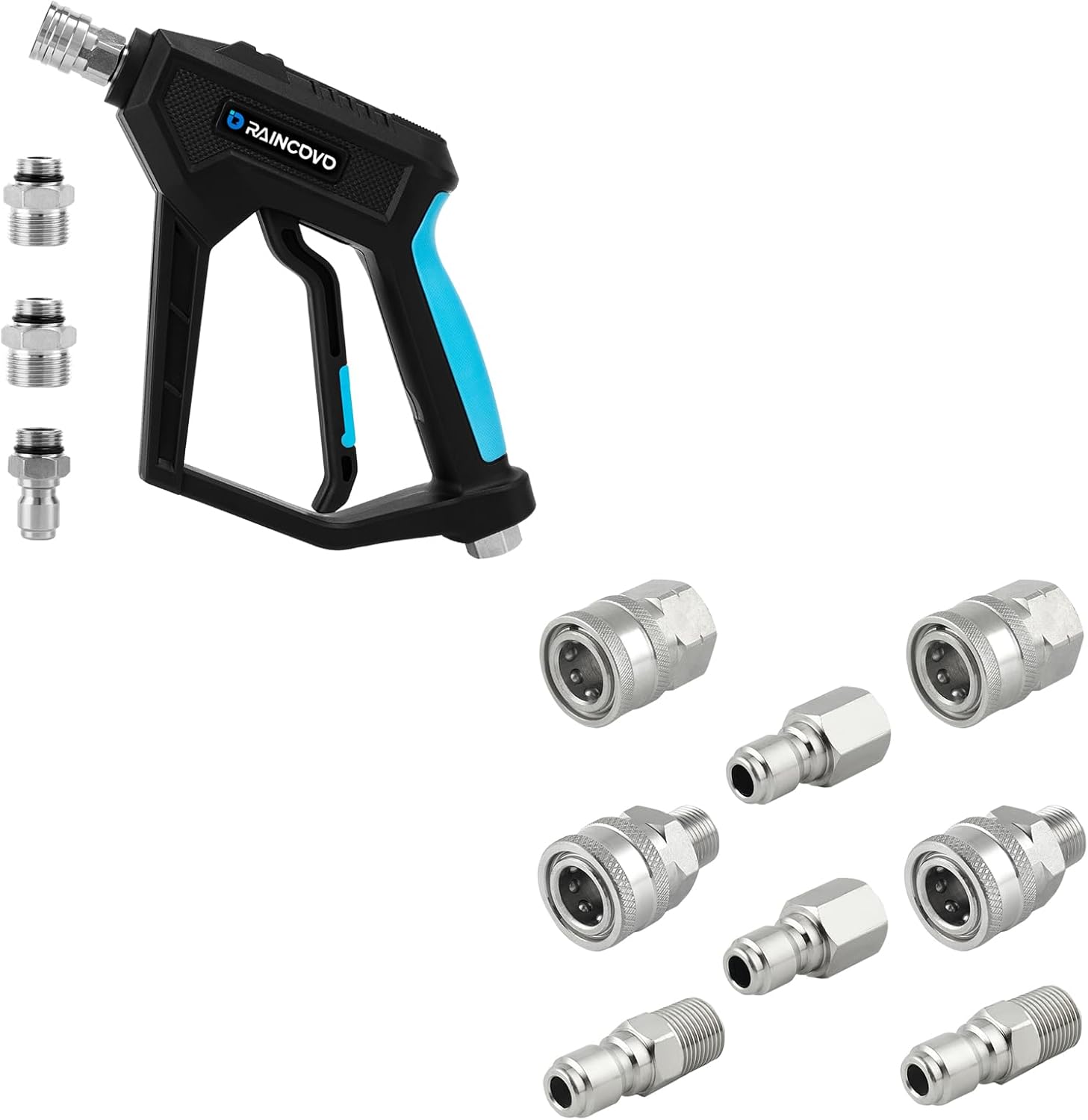 Raincovo Pressure Washer Gun with Swivel, Short Pressure