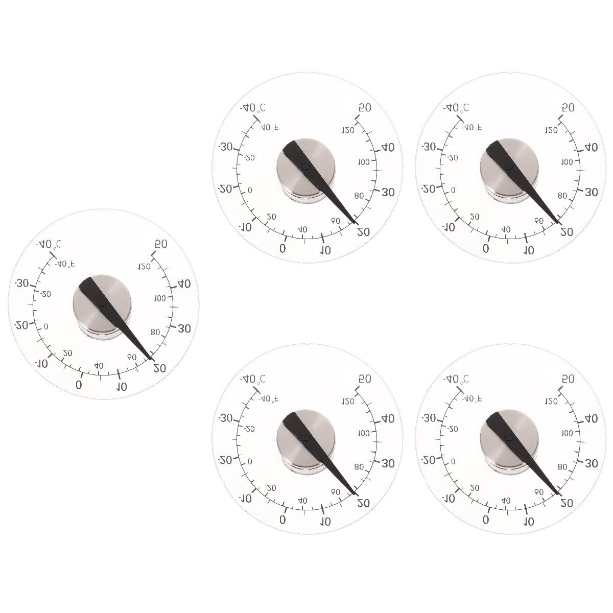 BESPORTBLE 5 Pièces Jauge De Température Extérieure Thermomètre Jauge De Température Autocollant Statique Cadran