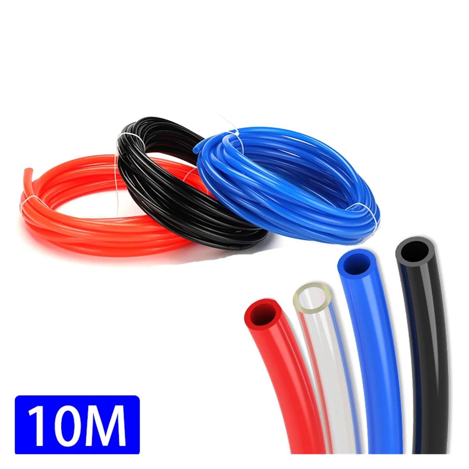 LIUCH Manguera De Aire Neumática De 10 Metros, 8 Mm, 6 Mm, 4 Mm Y 10 Mm, Mangueras De PU De 12 Mm, 14 Mm Y 16 Mm For Compresor, Tubos De Poliuretano De 8 X 5 Mm, 6 X 4, 12 X 8(Blue,16x12mm-10M)