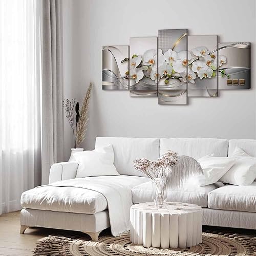 Miniatura 2 de Lienzo decorativo con impresión artística de diseño de orquídea de Artgeist