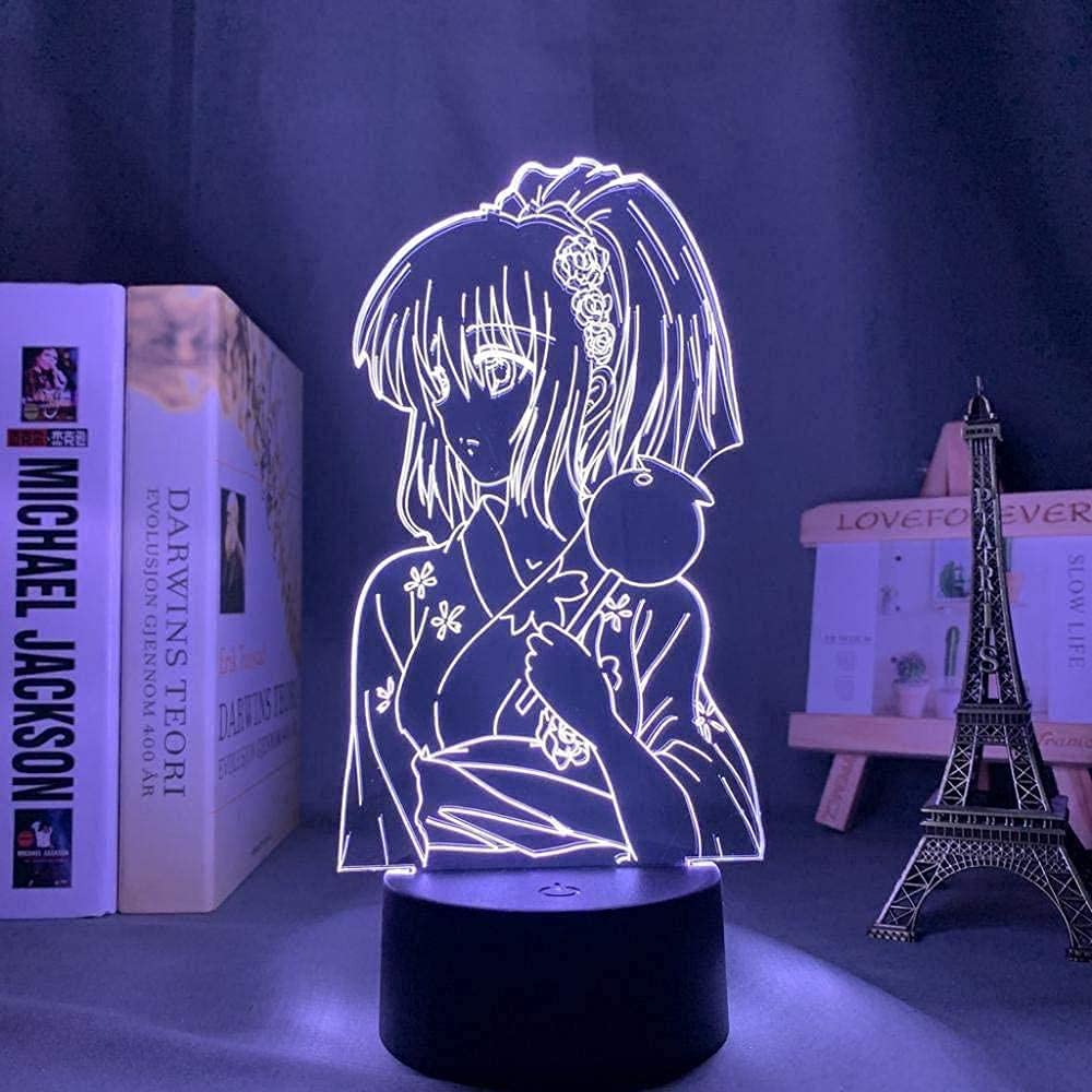 Anime Momo Belia uke 3D Night Light LED Illusion Light Colorful Transformation Creative Family Decoration Children Christmas Birthday Gift Toys