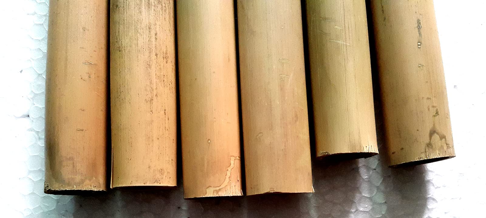 6 Flauto Blanks Asam Bamboo 91,4 cm per C Bass Bansuri