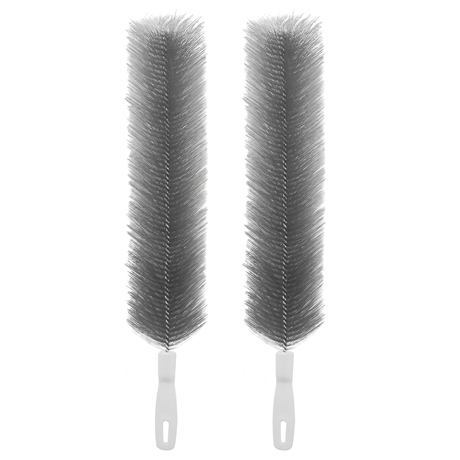 2pcs Bendable Microfiber Duster for Dust Removal (Grey)