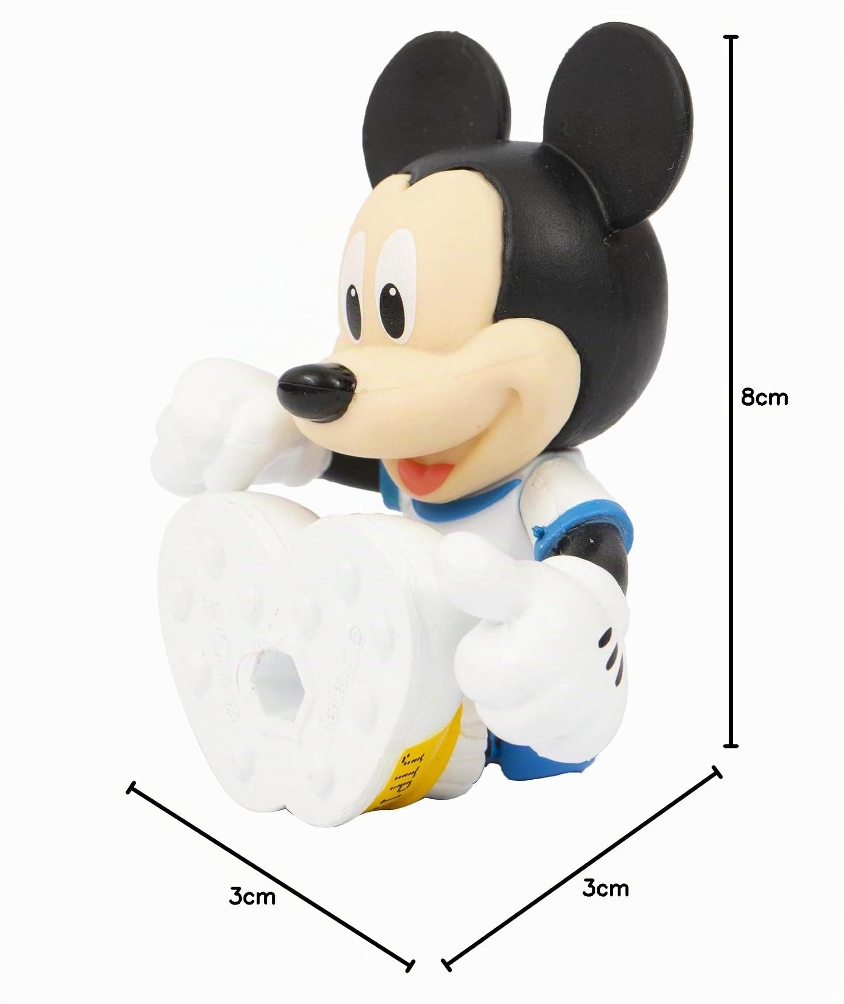 Giochi Preziosi Disney Mickey, 2 Figuras articuladas 7,5 cm con Accesorios, Tema de fútbol, Juguete para niños a Partir de 3 años, MCC042