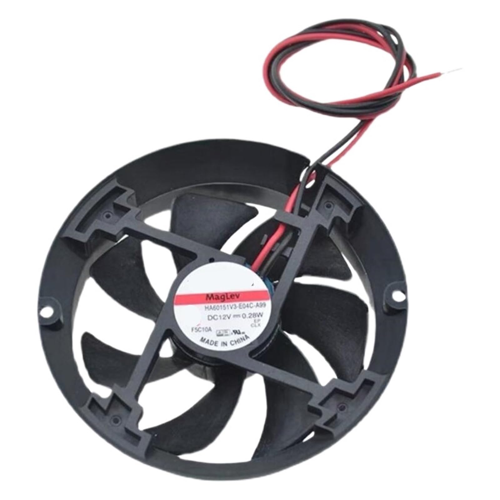 Ventilateur 6015 12V 0,28W silencieux et économe HA60151V3-E04C-A99 à deux fils