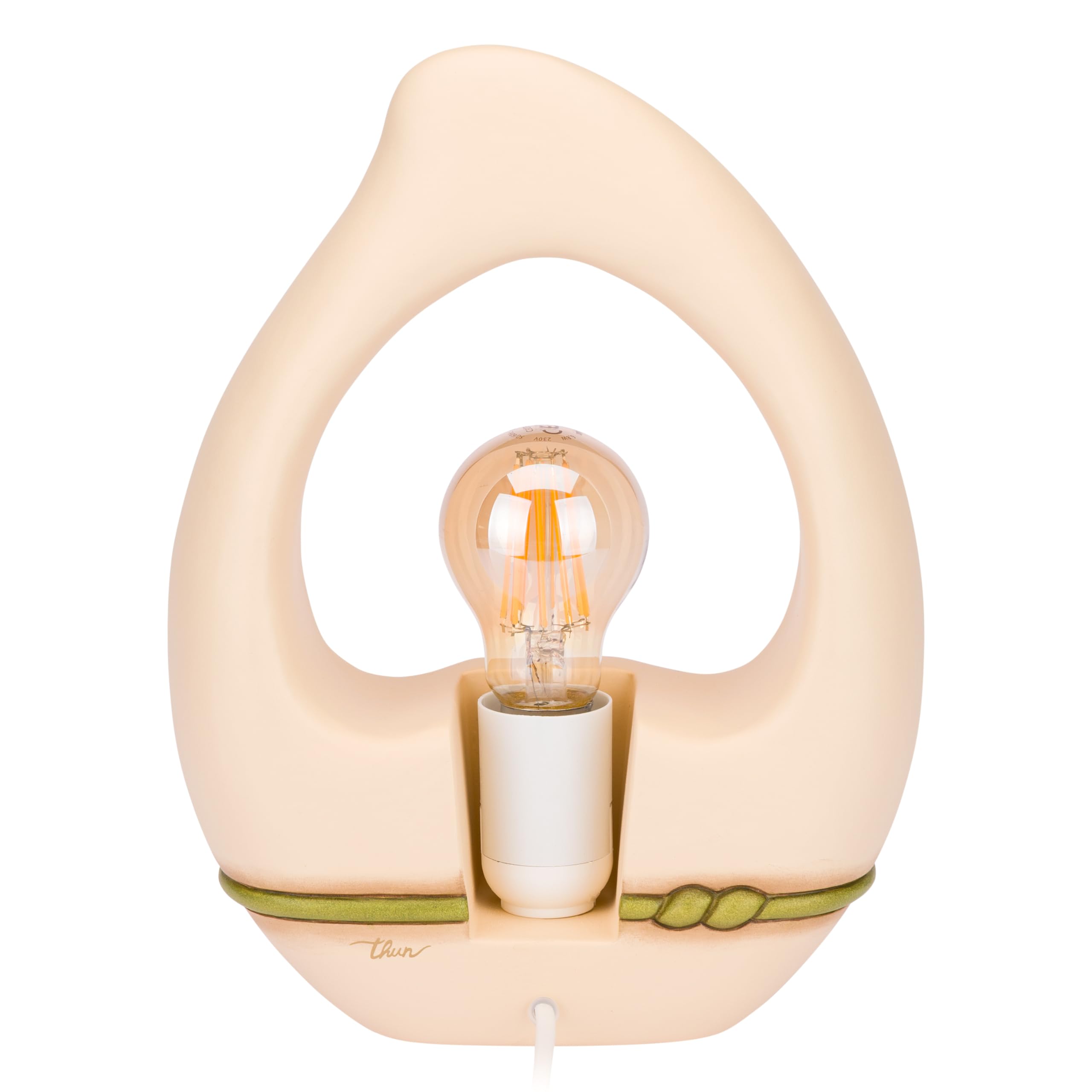 THUN - Lampa ceramiczna Country Bloom - 21,4 x 9 x 28,4 cm wys. - ceramiczna
