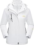 MAGCOMSEN Women's Winter Coats Waterproof 3 in 1 Snow Ski Coats Warm Fleece Jackets