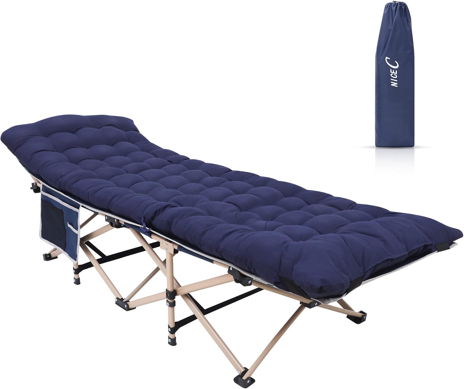 Nice C Camping Cots, Camping Cots with Mattress, for Adults, Folding
