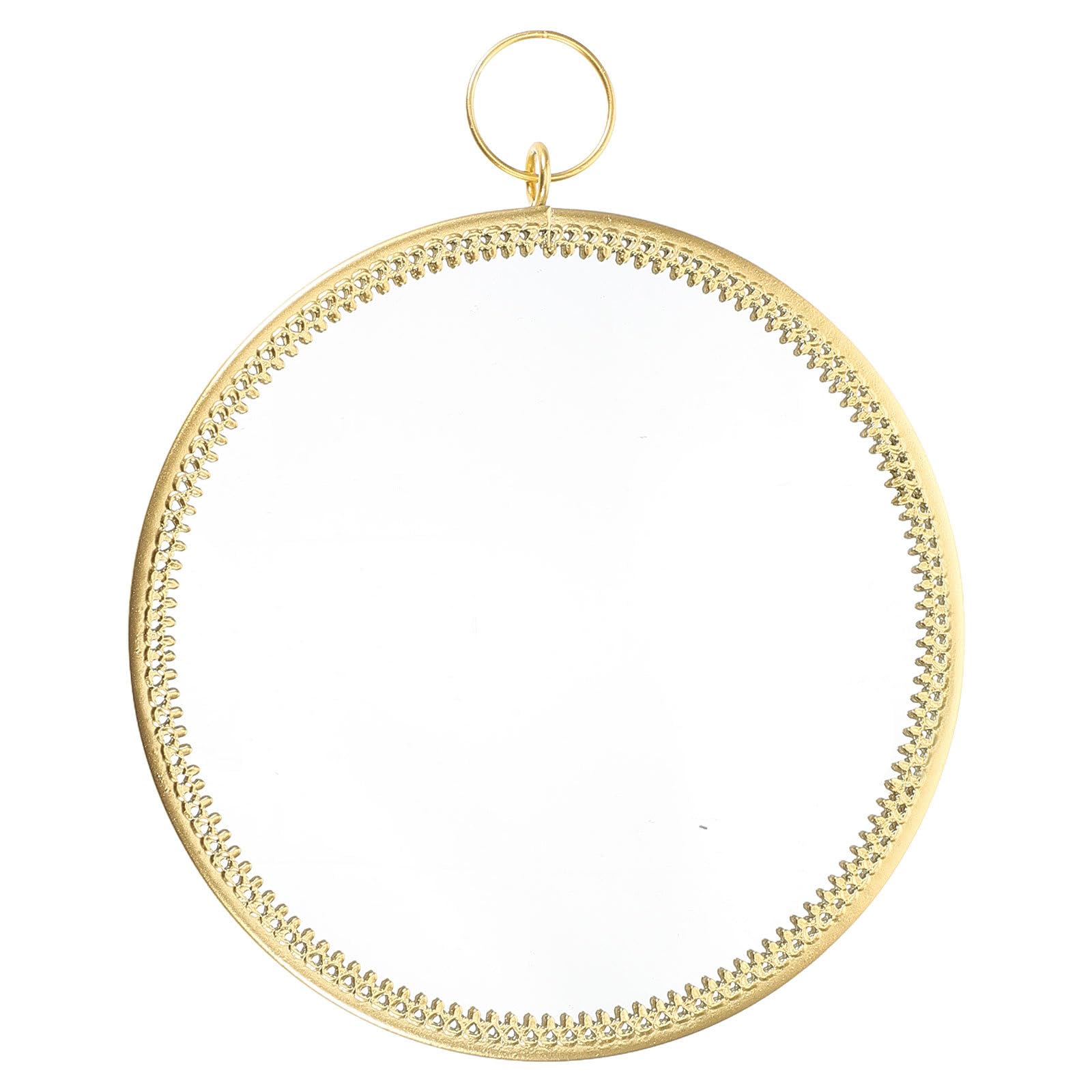 Miroir vintage en fer pour illuminer une salle de bain sombre et petite