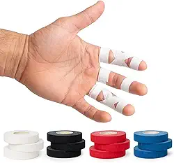 Fita de Jiu Jitsu Gold BJJ – Fita de dedo atlética forte, 1,27 cm x 76,2 cm – Proteja os dedos no judô, MMA, artes marciais, crossfit, escalada de pedras