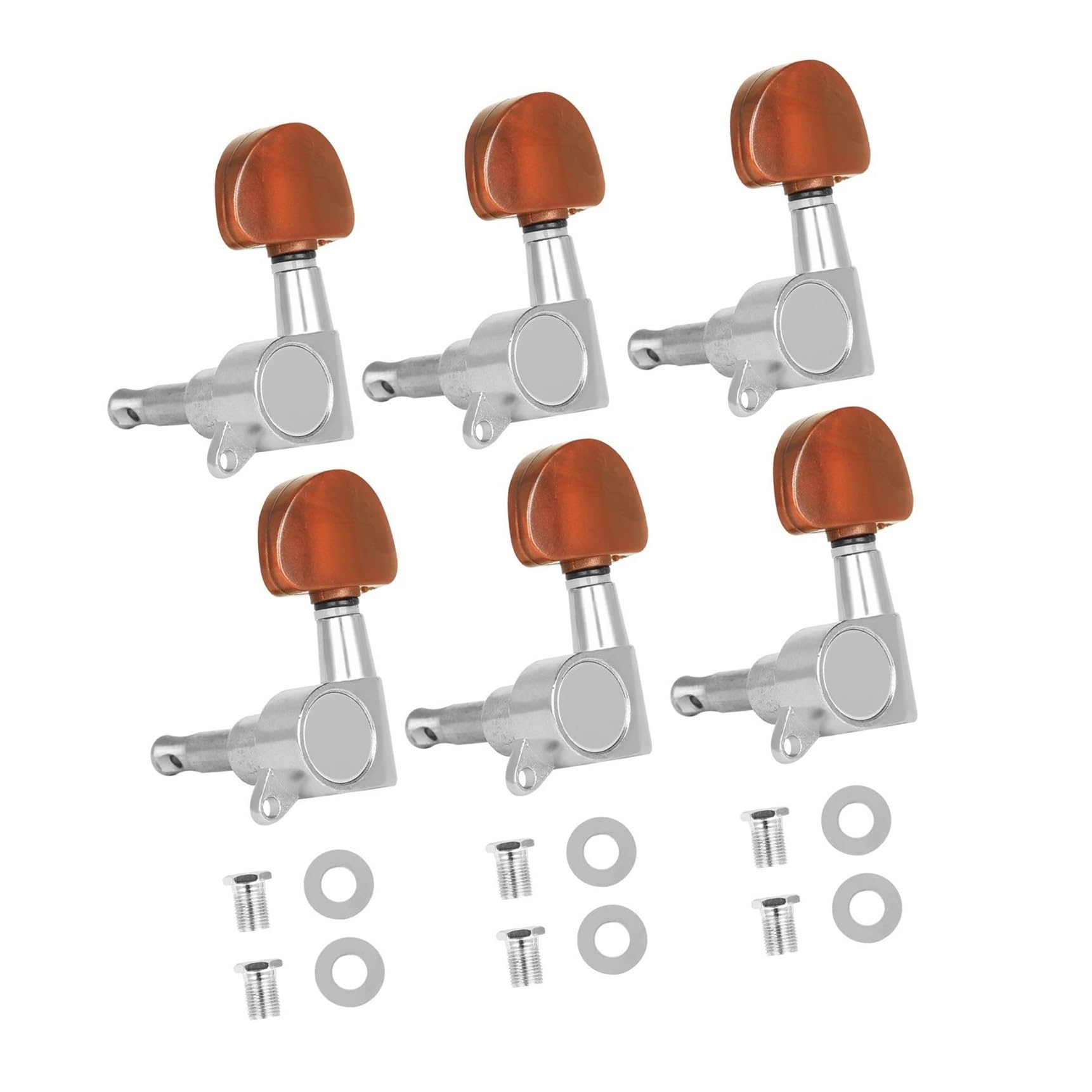 Clavijas De Afinación De Guitarra Perilla De Afinación De Guitarra Acústica 3L3R Accesorios Para Instrumentos Profesionales De 6 Cuerdas(Y-71)