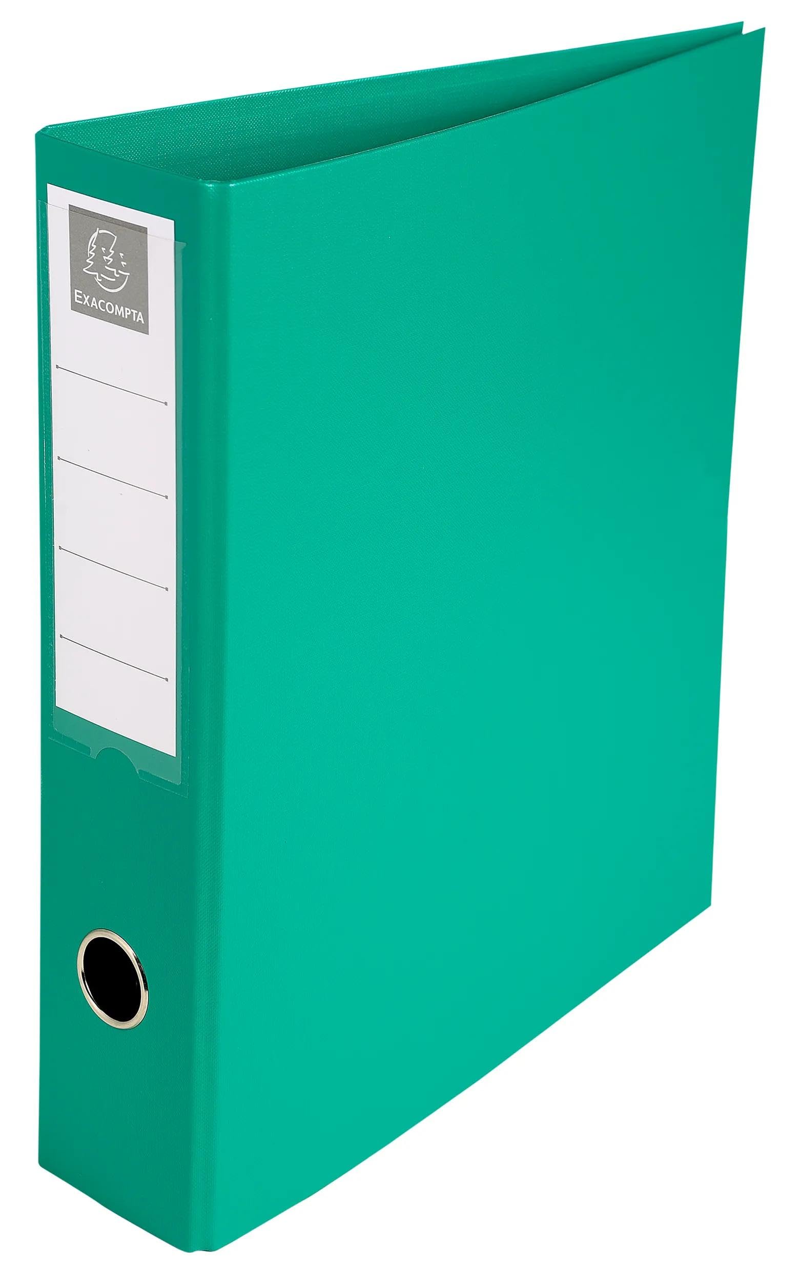 Exacompta - Réf. 51740E - Carton de 10 classeurs PVC - 4 anneaux en D de 50 mm - Dos 70 mm - Dimensions extérieures : 32 x 29 cm - Format à classer A4 Maxi- Assortis