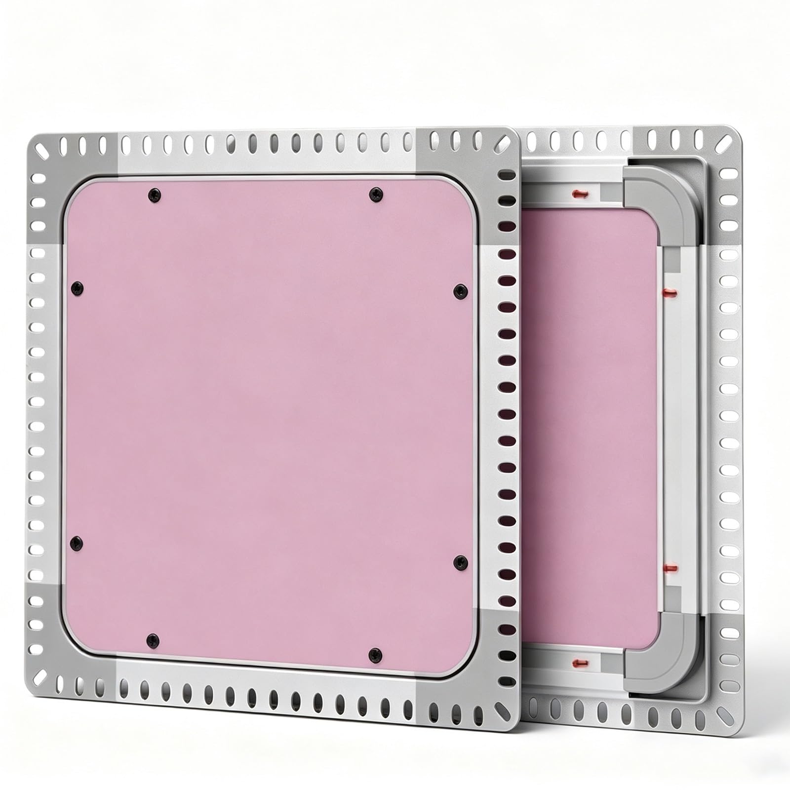 Pułapka turystyczna sufitowa, aluminiowe drzwi wejściowe | Niewidoczna integracja, solidna aluminiowa rama, śruby zamaskowane (kwadratowy, 60x60cm/23,6x23,6 cala)