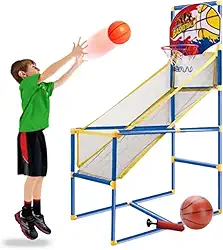 Brinquedo Kit Completo Cesta De Basquete Infantil Aro Bola