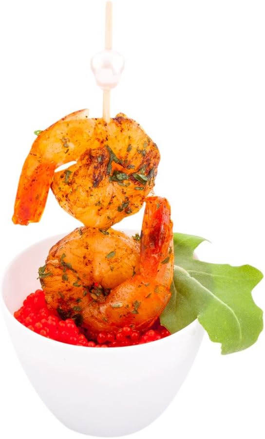 Restaurantware 2 Ounce Mini Tasting Bowls 100 Round Bowls- Disposable Heavy-Duty White Plastic Dessert Bowls For Weddings Or Catering