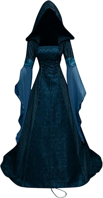 OIOLOYJM Renaissance Costume Women Medieval Sexy Plus Size Witch Vampire Gothic Halloween Costumes Woman 2025 Clothes Dresses