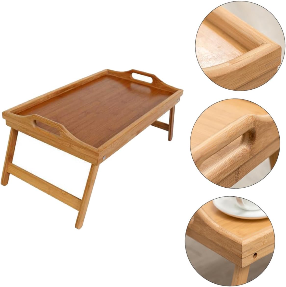 Foldable Laptop Bed Tray Table Compact Serving Desk Ideal for Home Writing
