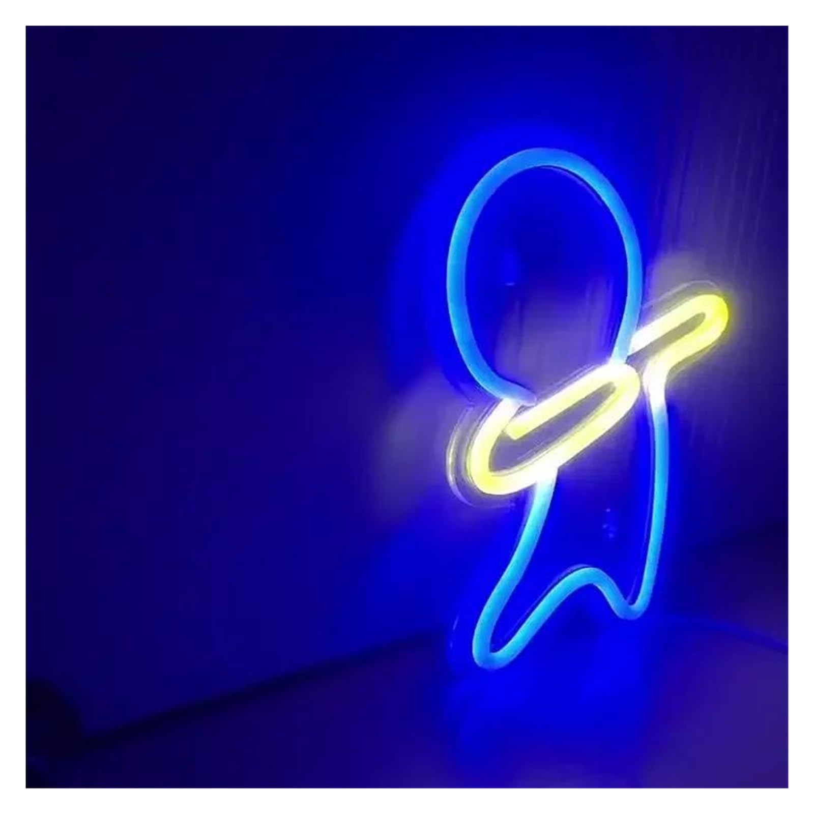Luz de Diseño de Digital Letrero De Neón Con Luces De Pared Regulables Para Bar, Pub, Hogar, Cueva De Hombre, Decoración De Fiesta 19.3cm×22.5cm