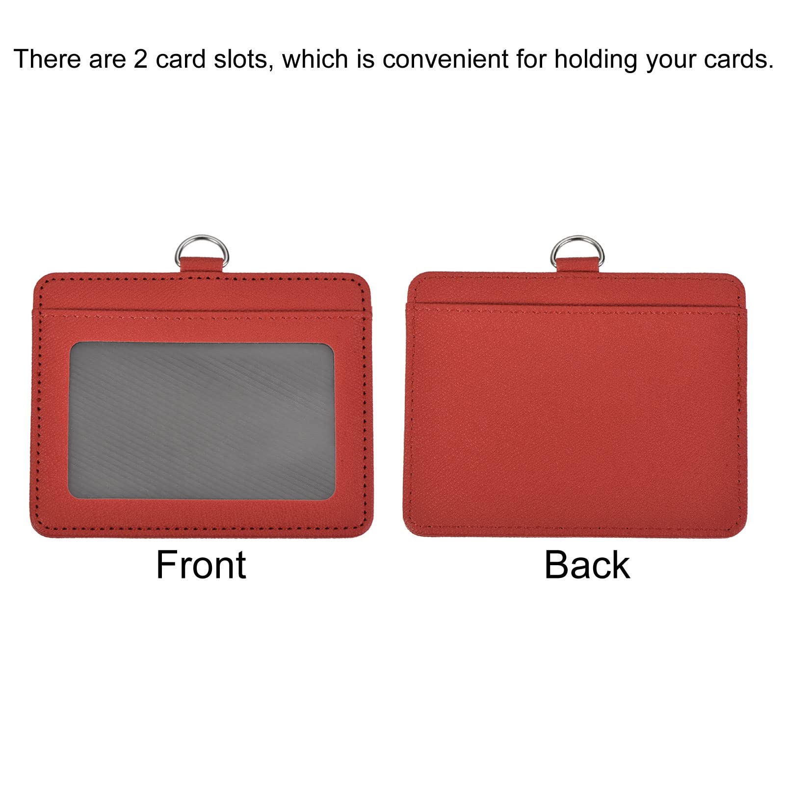 Id Badge Holders Pu Leather Id Badge Card Holder 1 Clear Id - Temu Id Badge Holders Pu Leather Id Badge Card Holder 1 Clear Id - Temu