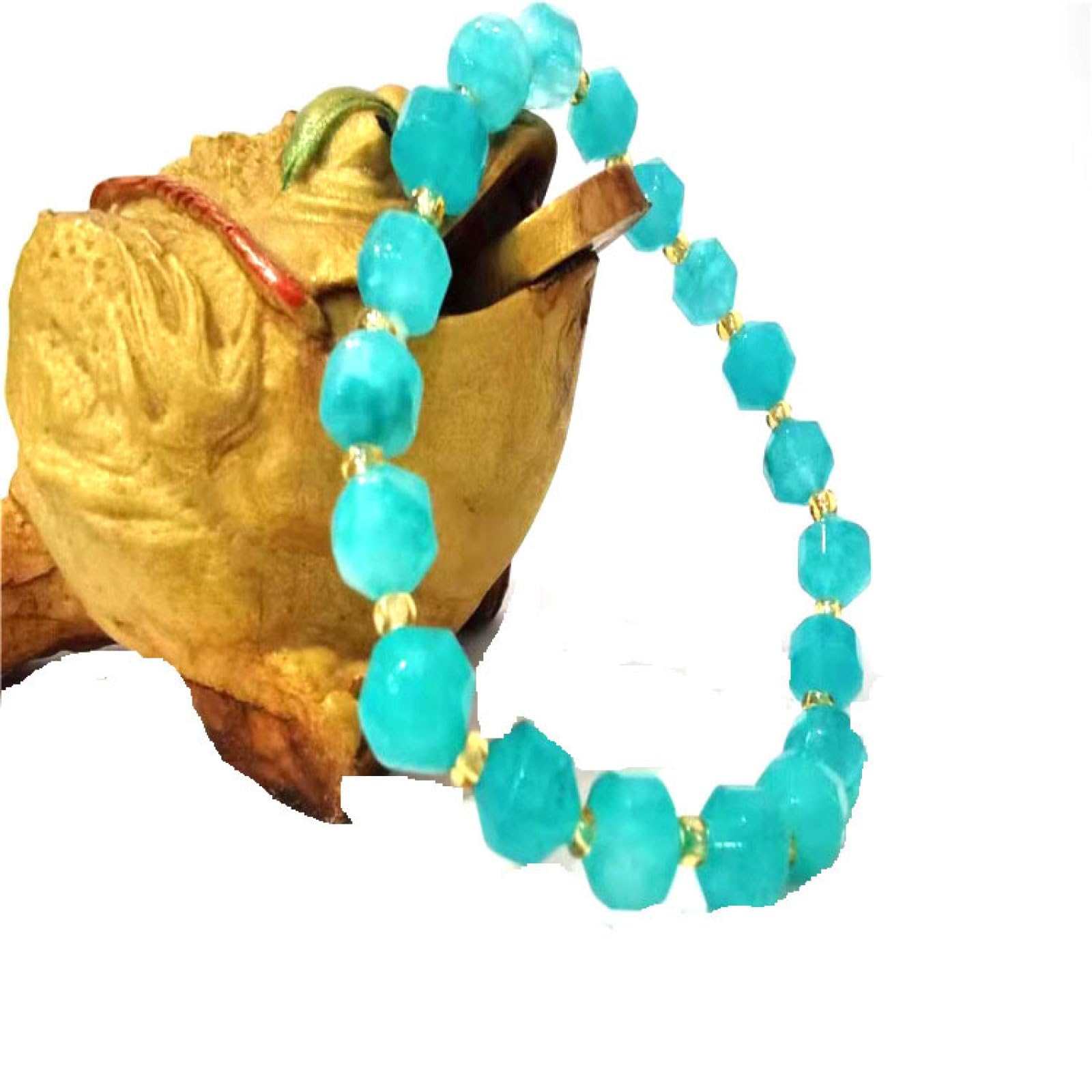 Morganite Tianhe Stone Malay Jade Angled Bead Bracelet Bracelet Angled Diamond Face Bracelet