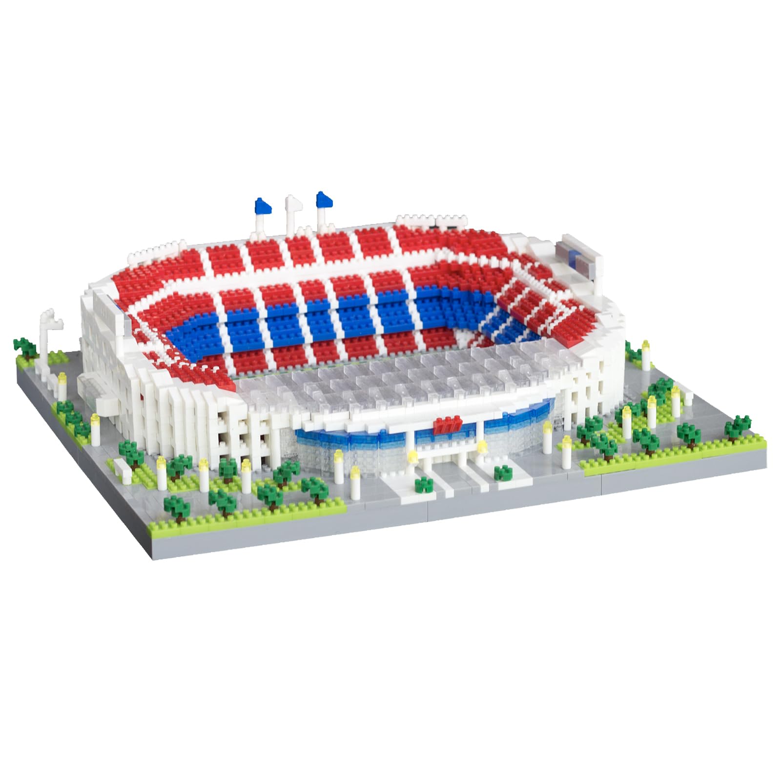 KALAPINK Building Block Sets of Barcelona Camp NOU Soccer Stadium Famous Spain Football Club Architecture Model (11.0x9.4x2.8inchs) Constructed by Mini Kit for Adult Teens Fans