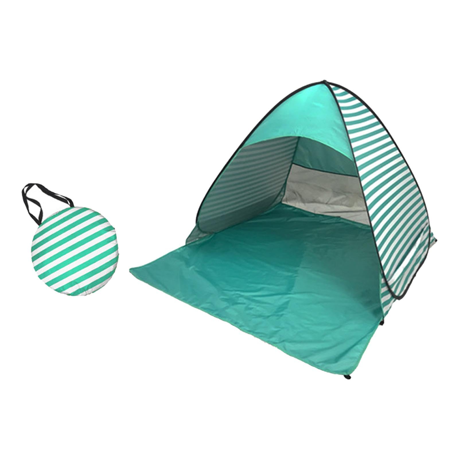 loom tree® pop up tent portable tent sun protection beach tent for fishing picnic beach green stripes l | outdoor sports | camping & hiking | tents & canopies | tents