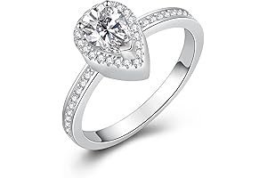 925 Sterling Silver Teardrop Urn Rings Hold Mom/Loved Ones Ashes