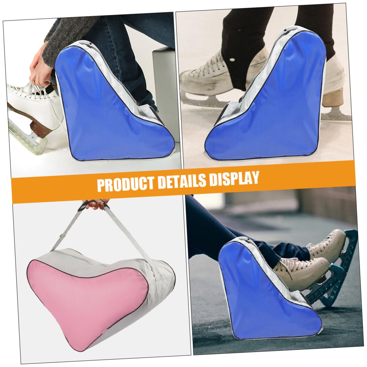 Abaodam 2pezzi Borsa Per Pattini Da Ghiaccio Borsa Per Riporre Pattini Per Pattinaggio Artistico Per Attività Sportive Fitness