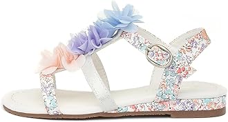 WalkrightGirls Multi Coloured Floral Sandal