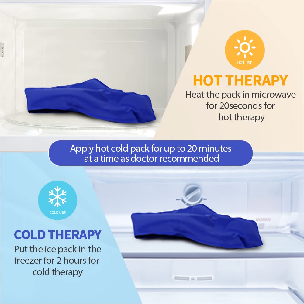 NEWGO® Migraine Relief Ice Pack for Head, Hot Cold Compress Gel Ice Pack for Headache, Chronic