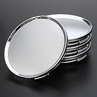 Vista 1 de Tapas centrales de rueda de coche cromadas universales de plástico ABS de 8 uds